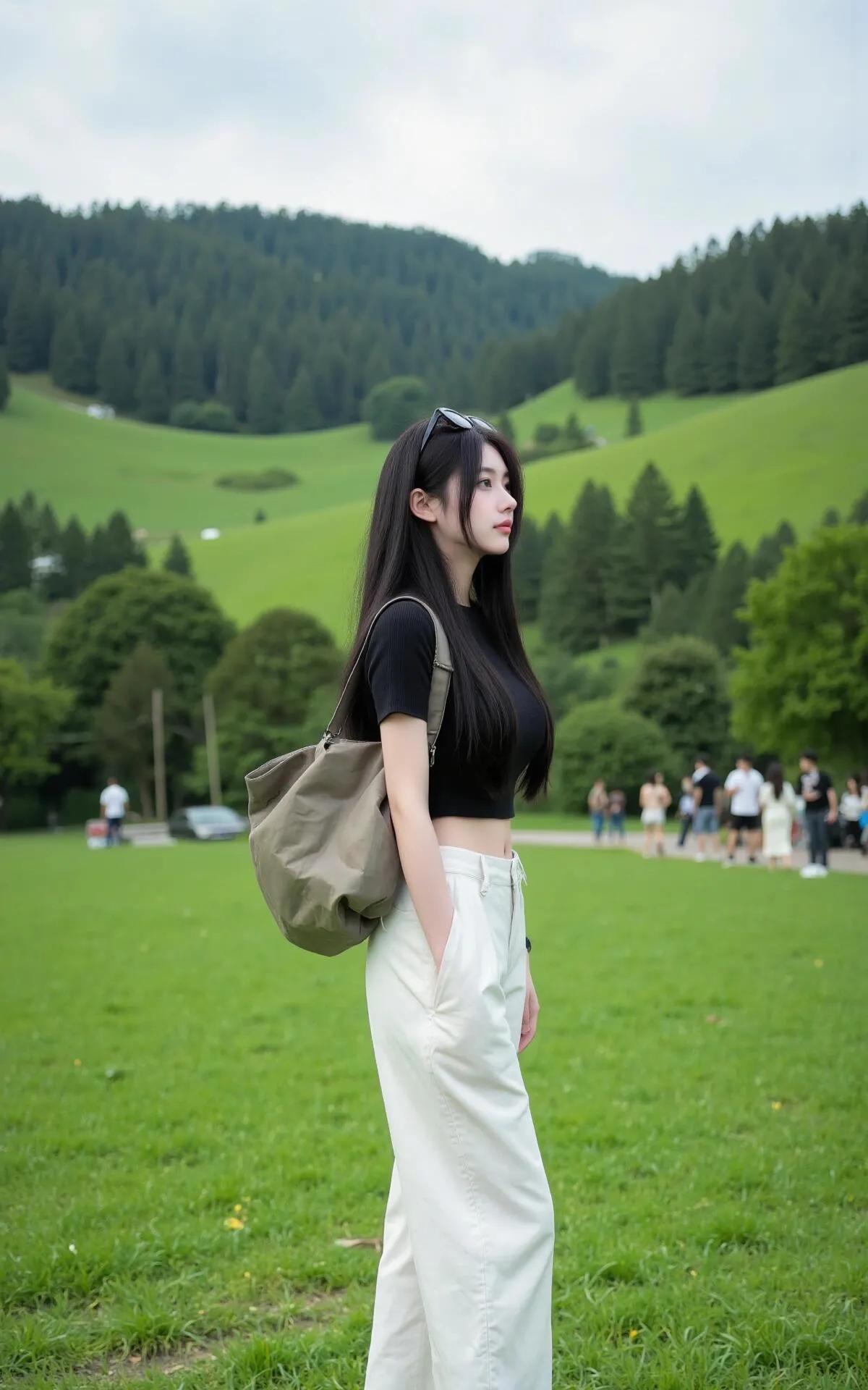 绿意盎然的山野间