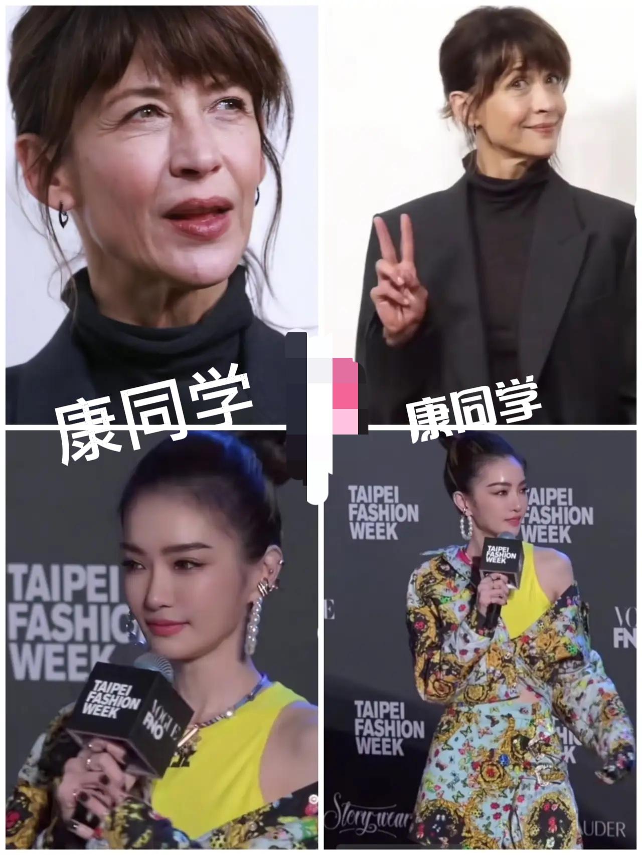 58岁法国玫瑰VS53岁台湾魔女，假如你是老光棍你会选谁？苏菲玛索58岁