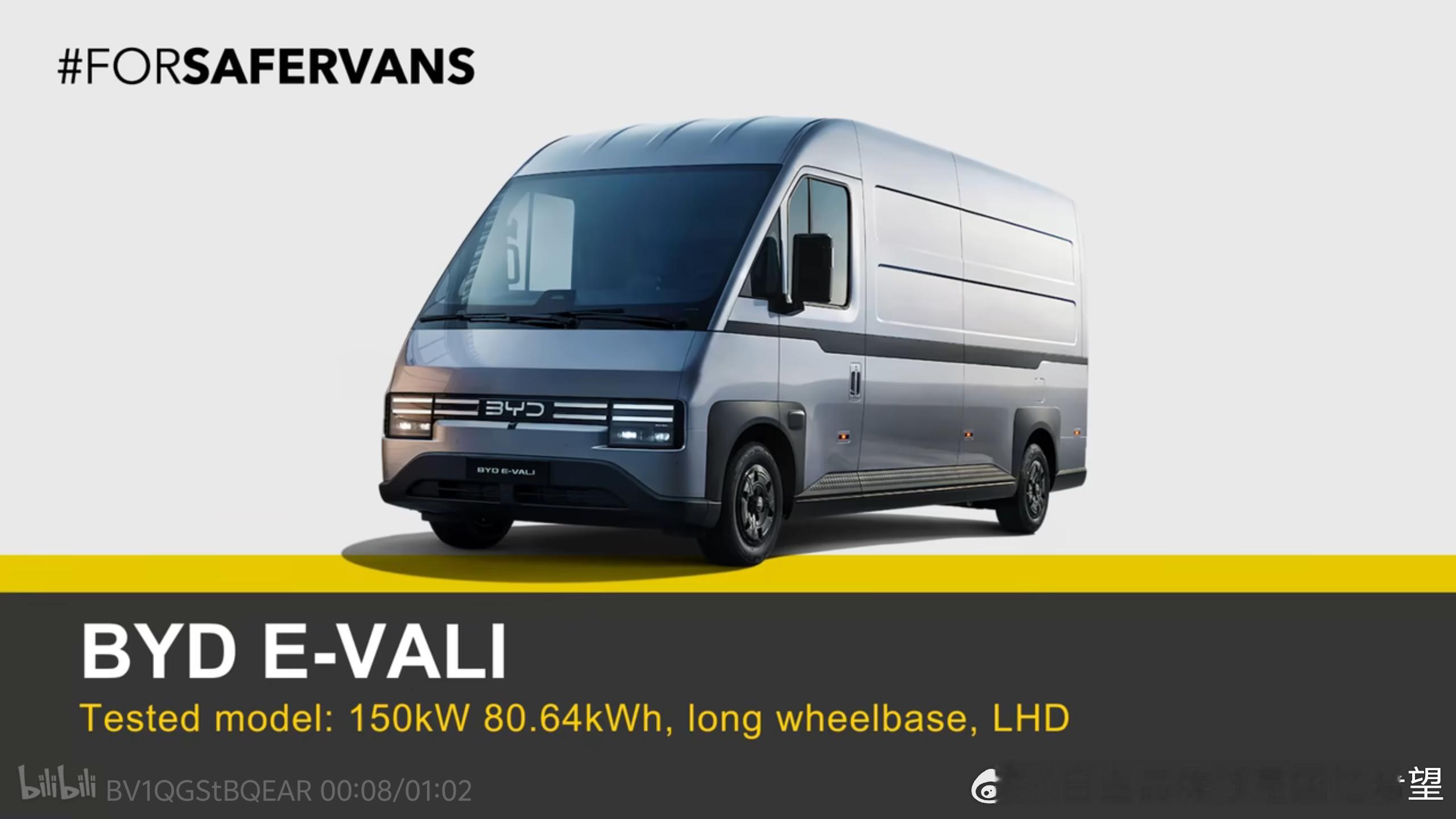 比亚迪的货拉拉大面包子偷偷在欧洲完成五星80度电150kw电机去年在德国参展亮