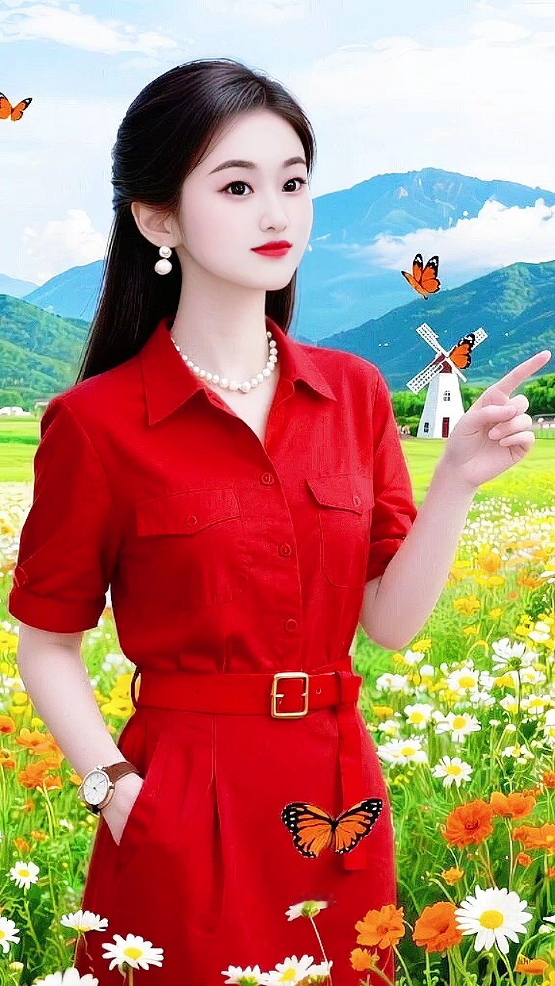 自然风户外拍摄把自己拍进风景里自然中的优雅瞬间赏景美拍美景尽收眼底