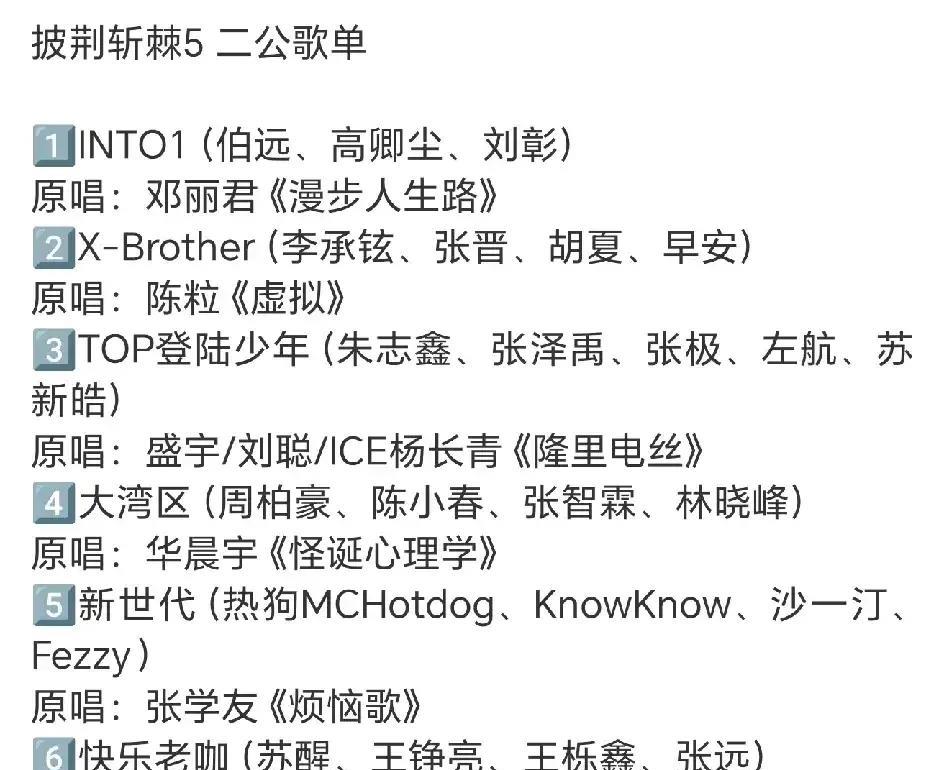 《披荆斩棘》二公开始录制，又见到了再就业的快乐老咖们。这一季看好这几个快乐老咖