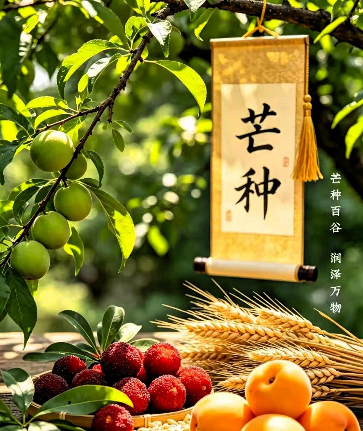 6月5号凌晨1点28分就正式迈入芒种了，属于深夜入节气，和多数年份白天交芒种有