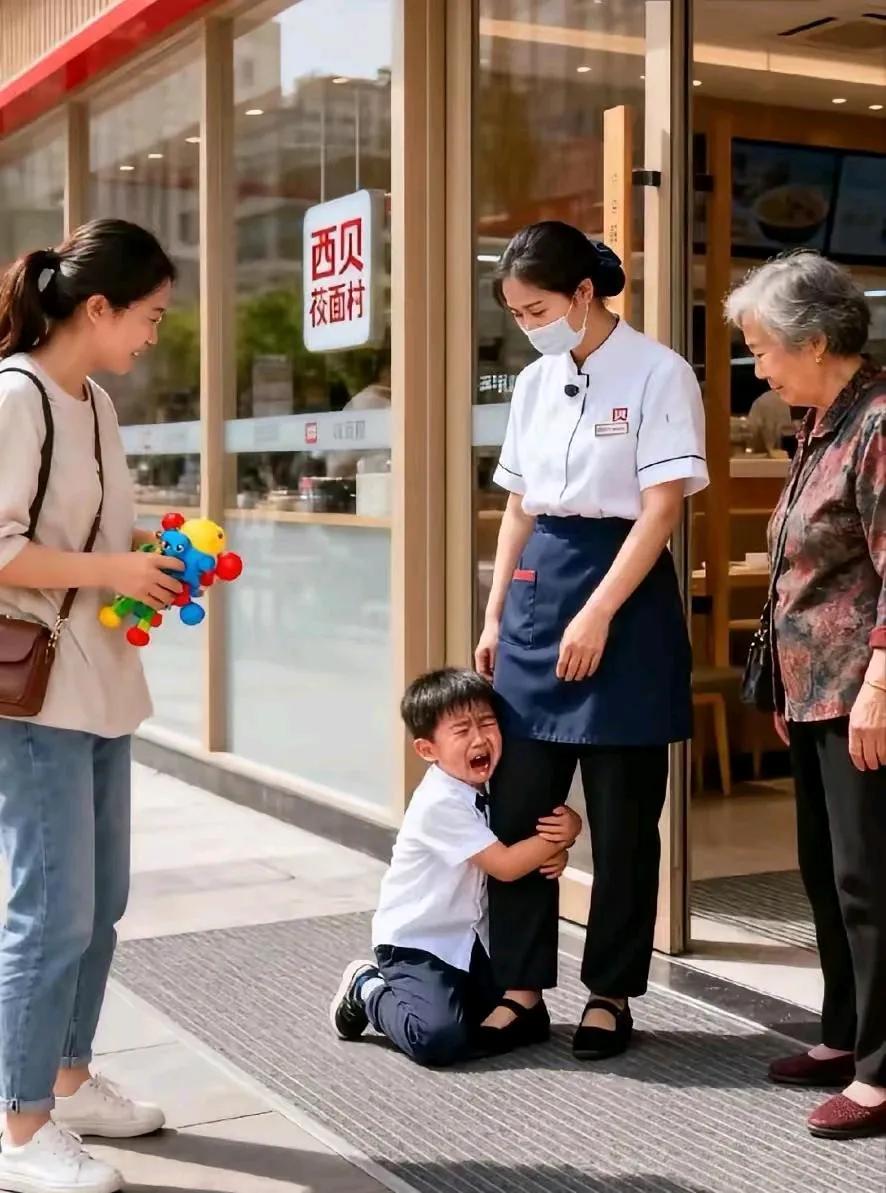 7岁的毛毛冲进来抱着店长大腿，“阿姨，我以为我以后再也吃不到西贝了！”西贝“史诗