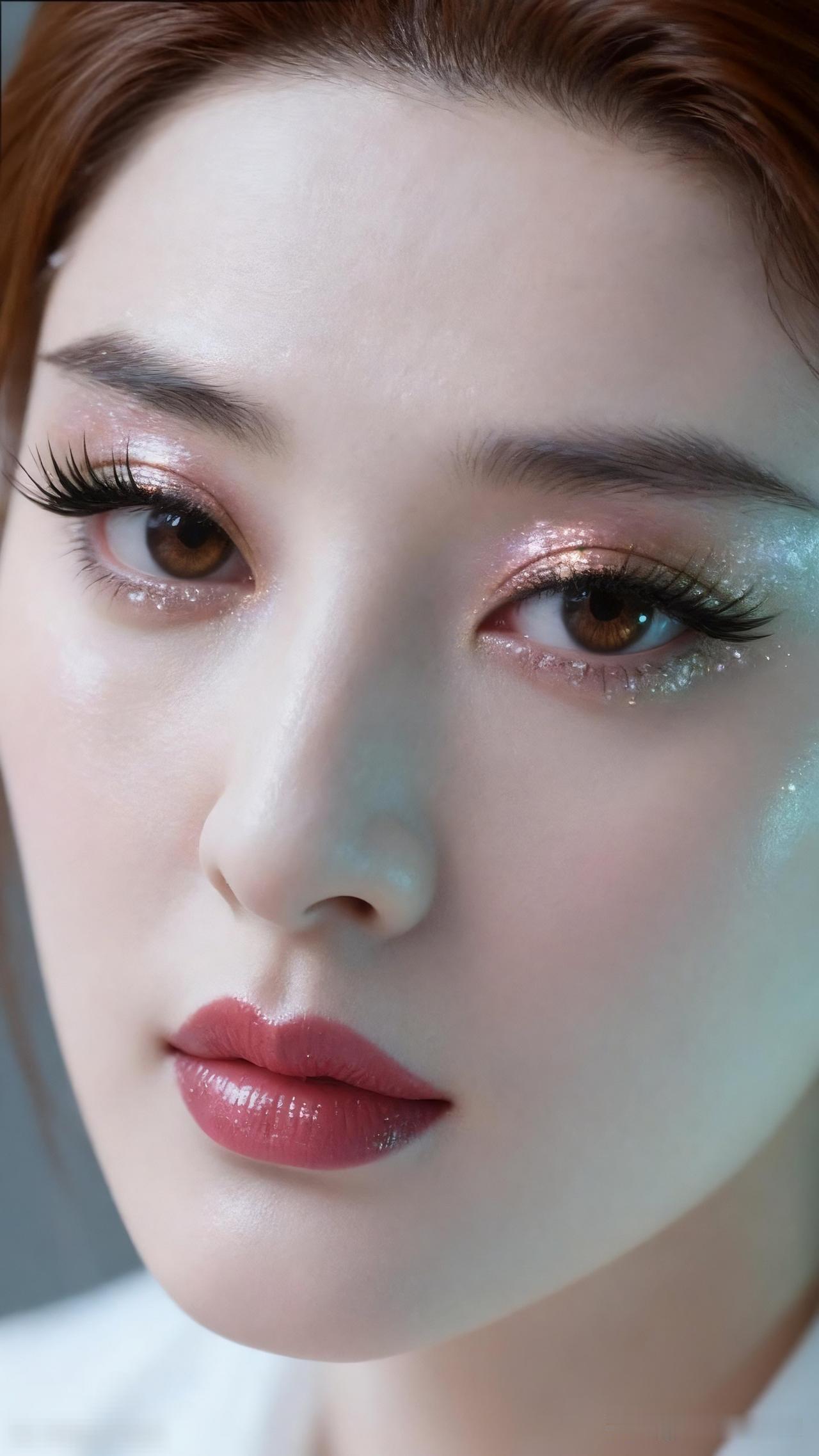 梦幻少女妆，粉嫩双唇，闪耀眼妆，美到窒息！💄✨👀