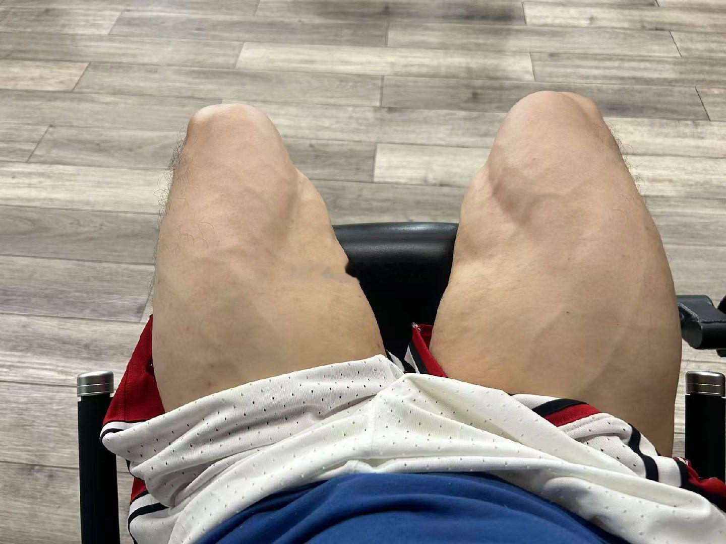 这大腿锻炼的，好有劲的感觉！