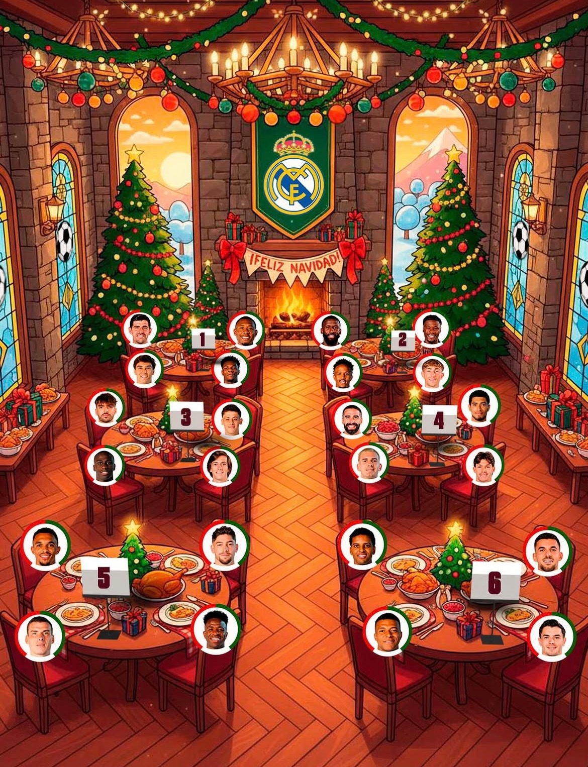 美凌格们你们想坐哪桌？halamadrid