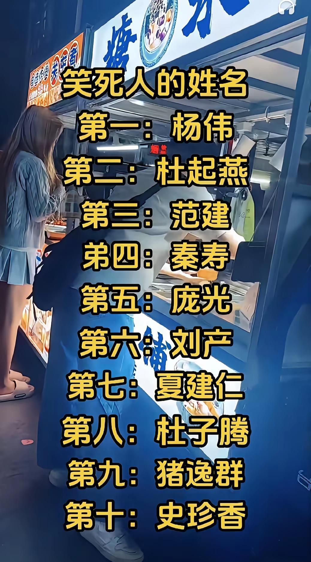 你身边有没有类似这样子的名字？