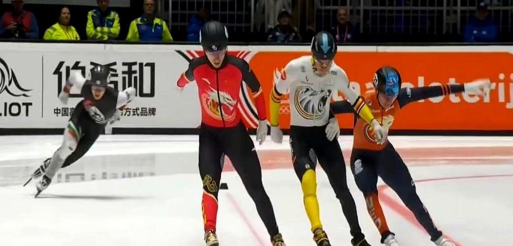 短道速滑世巡赛多德雷赫特站第二天比赛太有料了！受伤近一年的王晔满血复活，50