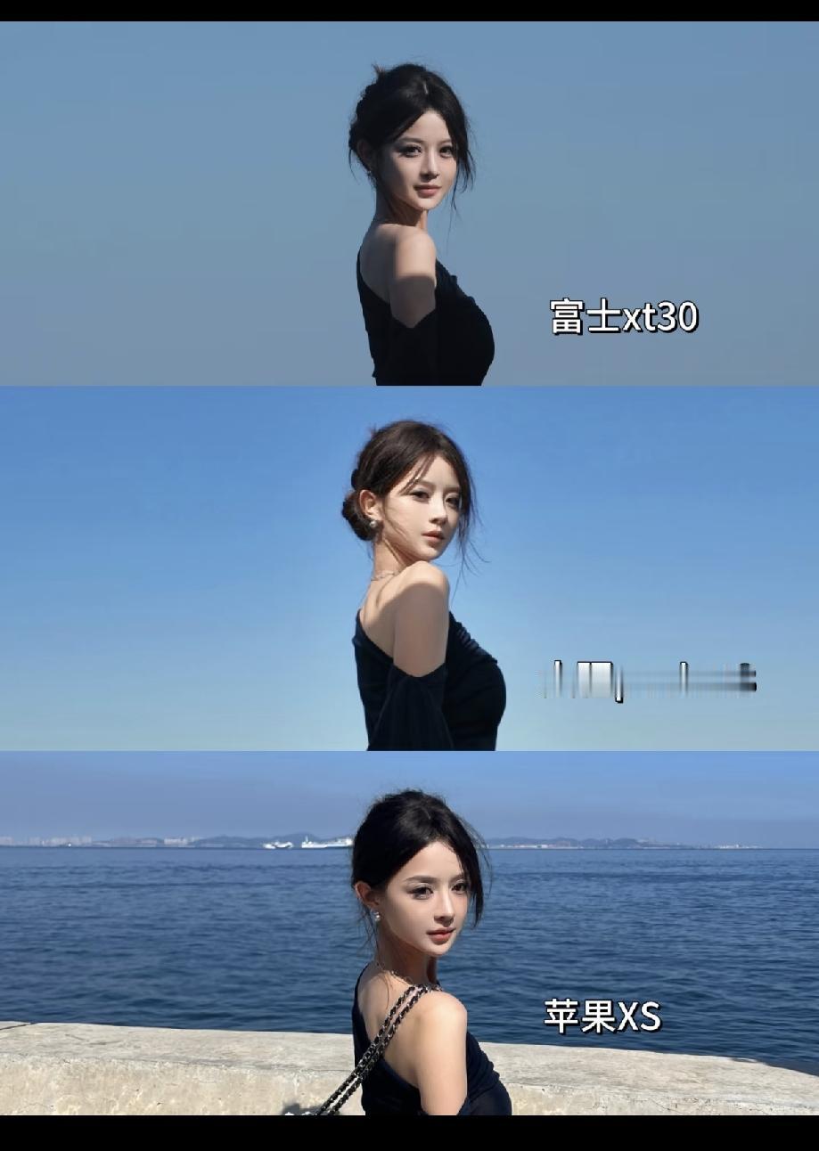 苹果xs：大疆pocket3富士xt30：这种女生级别就别做测评了[笑哭