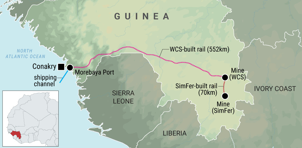 经过三十年的建设，西芒杜矿终于投产，这将使几内亚成为全球第三大铁矿石出口国。期初