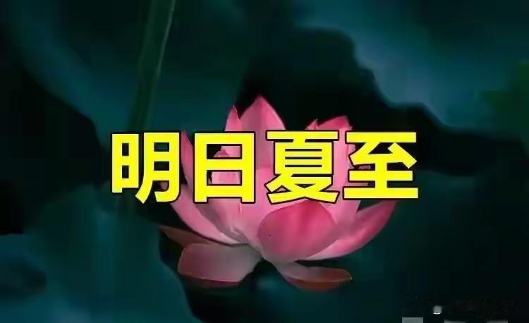 明日夏至,有空没空,记得：1不理、2不坐、3不动、4要碰，安稳度夏明天