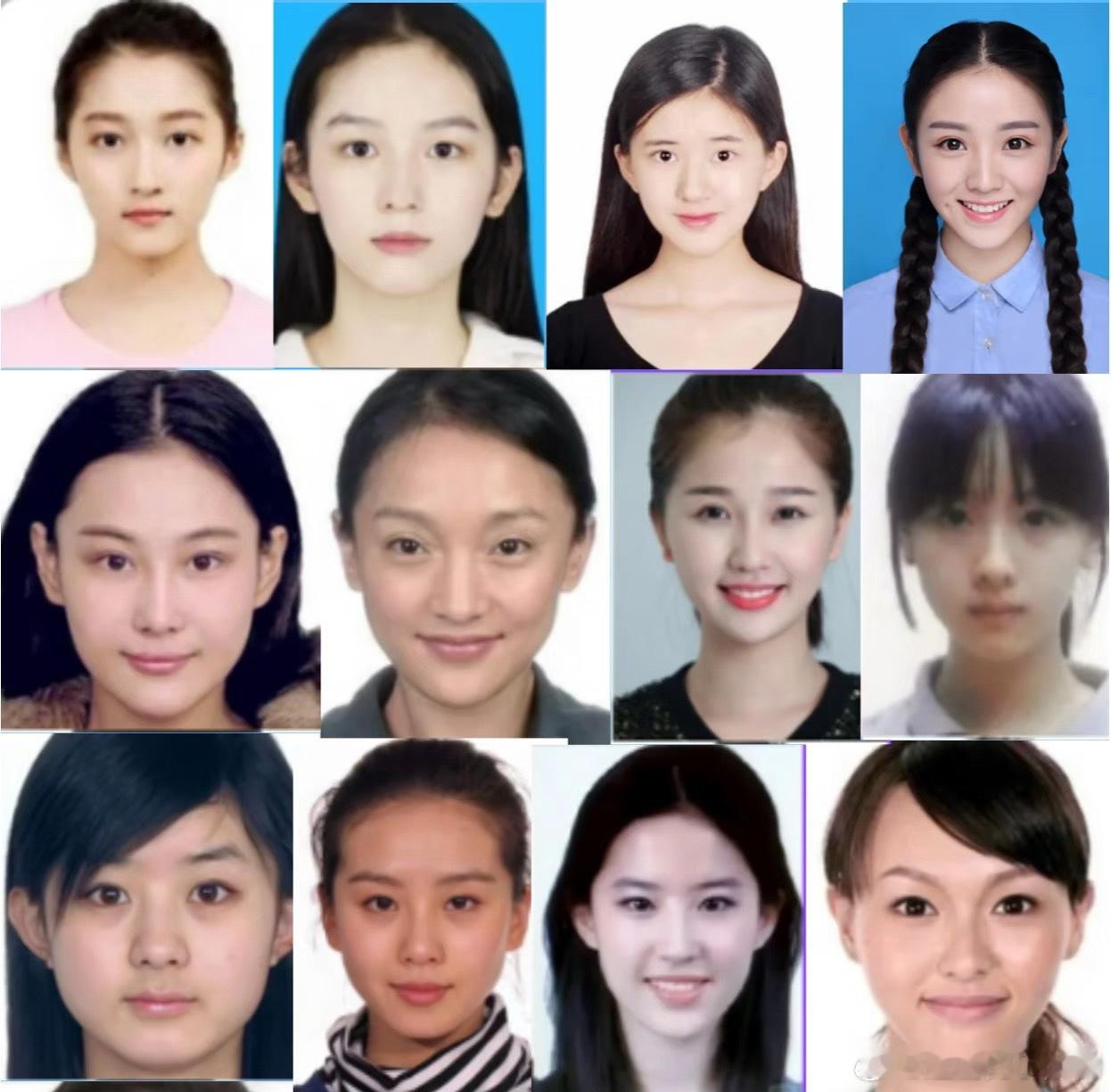 女明星素颜证件照，第一眼被谁惊艳到了？​​​