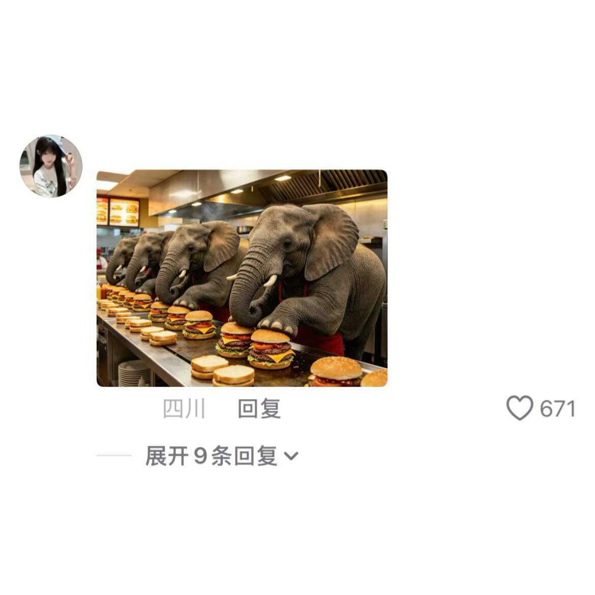 备注信息：汉堡不要被大象踩过
