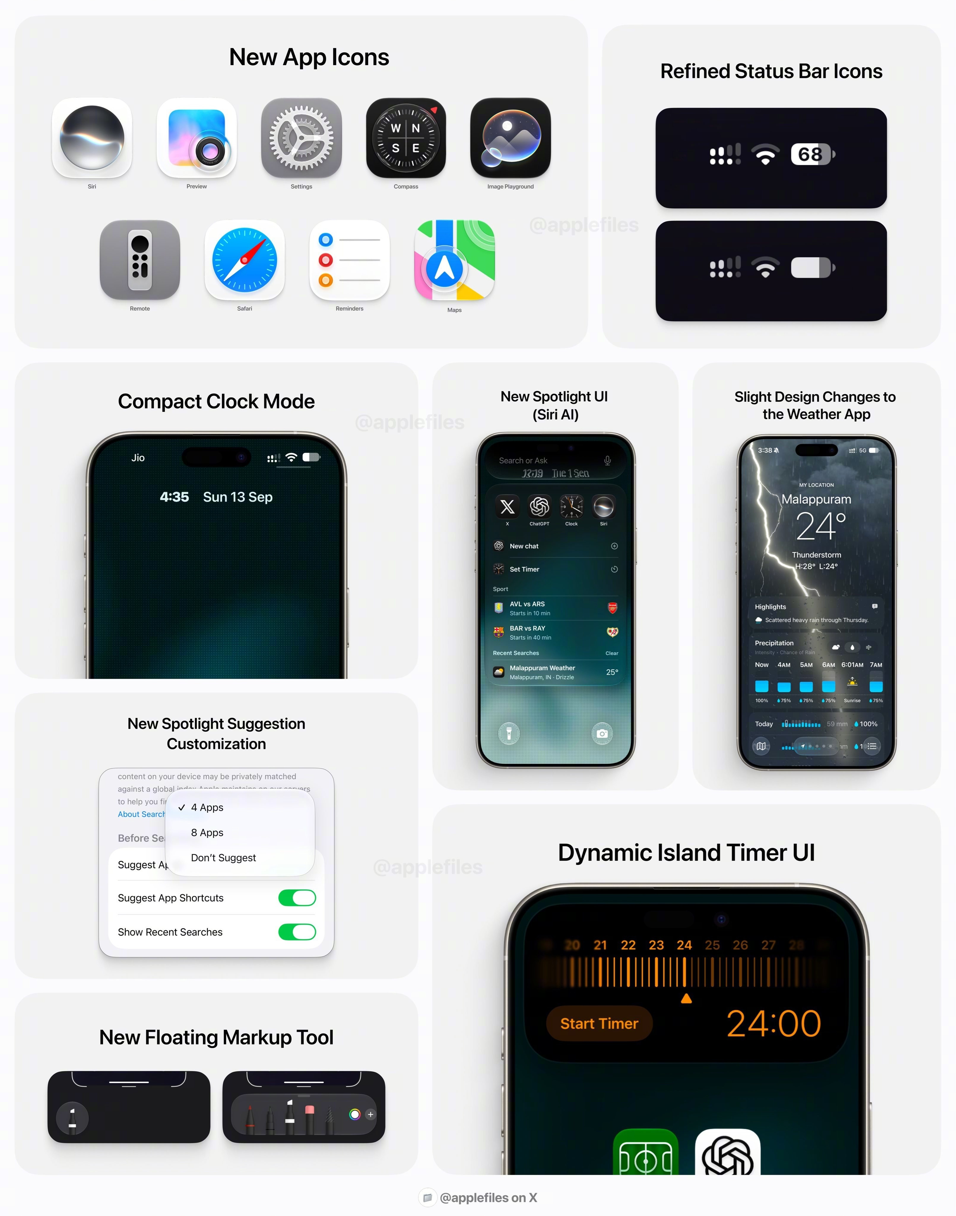 【#你更新iOS27了吗#】📱iOS27正式推送了，这次最炸的就是升级后的液态玻璃UI。不再是固定