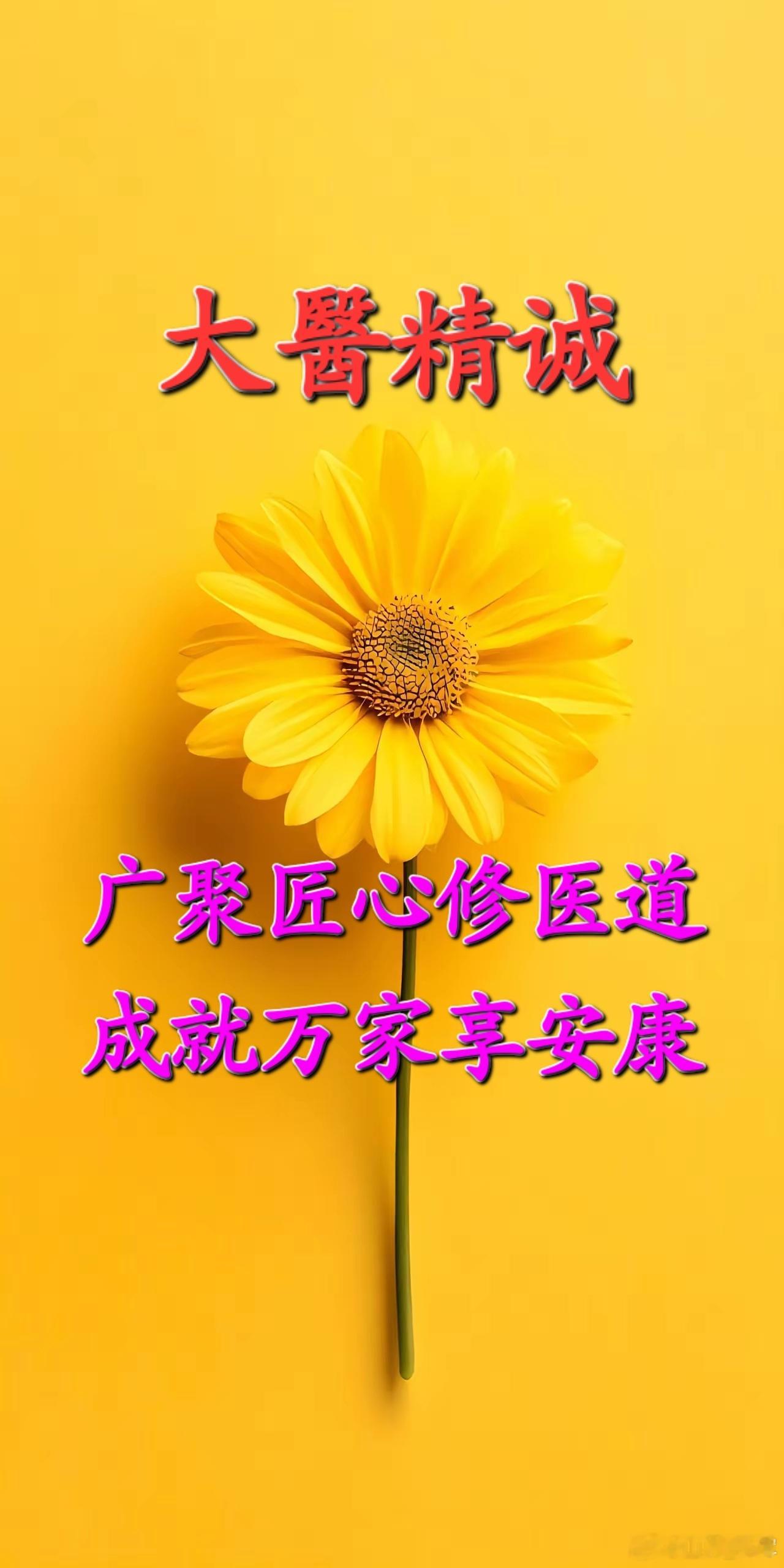 大医循道岐黄本是上天慈，不疗形疴只正离。诸般疾苦为明指，方药经穴作观仪。顺循天地