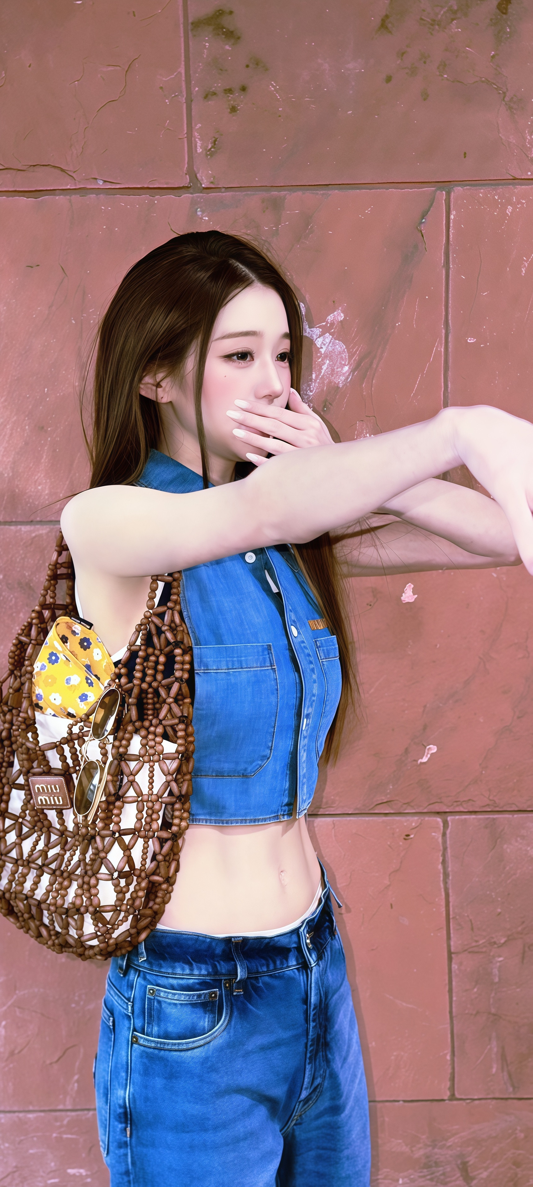 自修张元英蓝色系壁纸更新女神真的太时尚了好漂亮啊！专栏·LOVE张元英–