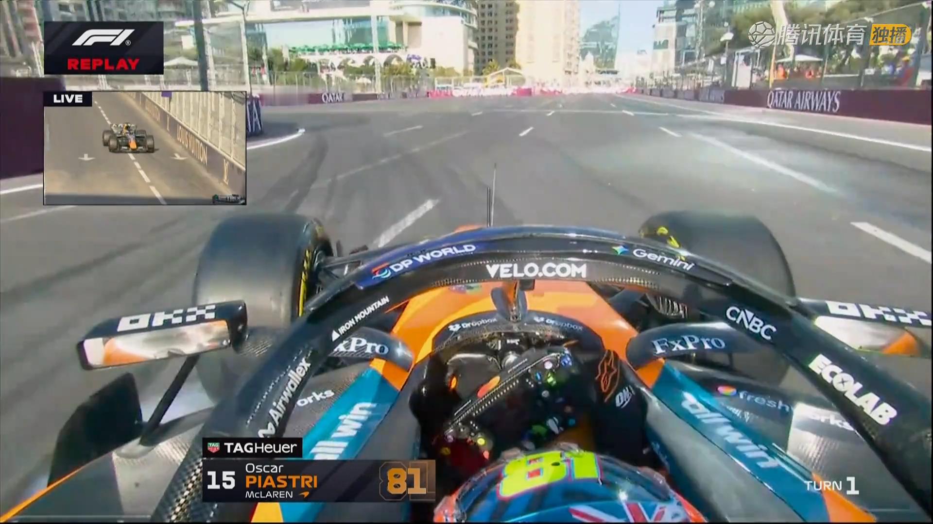 F12026f1阿塞拜疆大奖赛f1迈凯伦噩梦般的一天诺里斯被打保龄球撞
