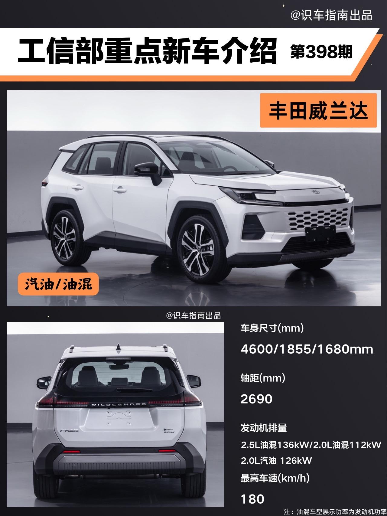 工信部新车-丰田全新威兰达。全新广汽丰田全新威兰达曝光，长宽高为460...