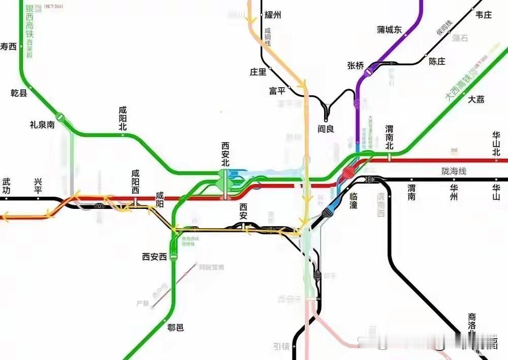 西安北站为什么放弃了延安与宝鸡的双向互通方案呢？西延高铁与西安站的联络线也没见