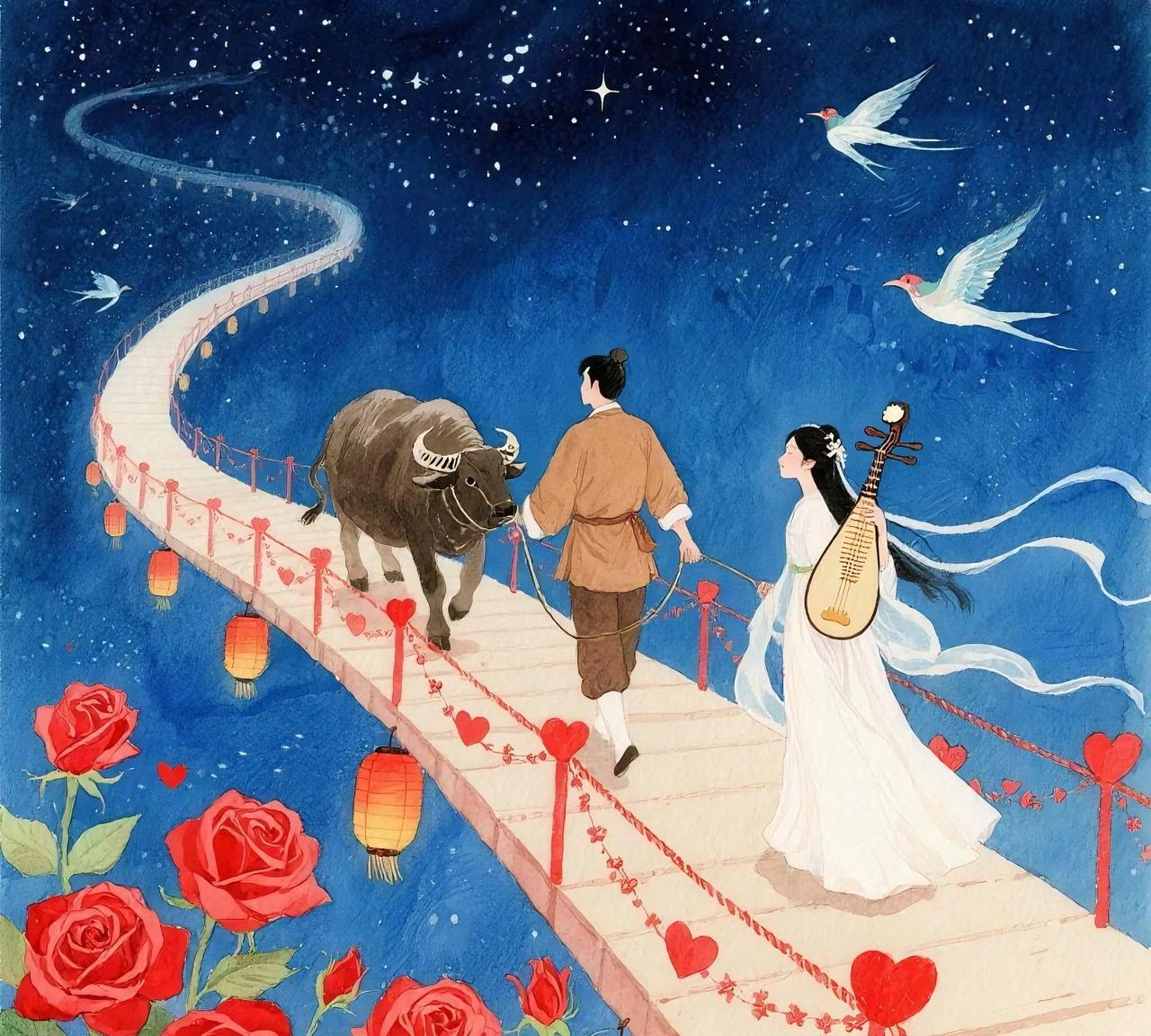 跟老公在一起十多年了，从来没有真正过过一个七夕节。送花，平时50一束，七夕节那