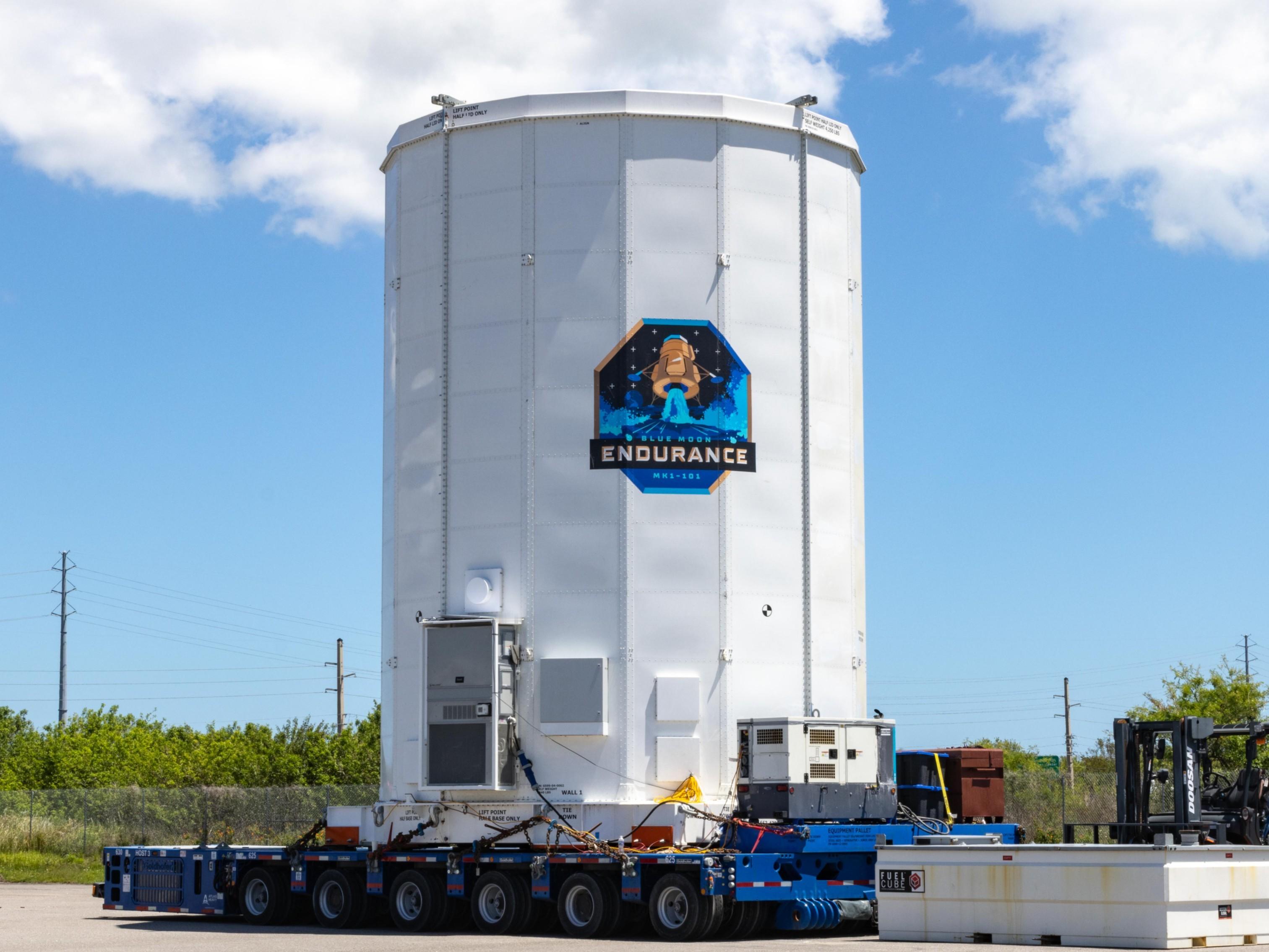 蓝色起源“蓝月亮”MK1-101Endurance（耐力号）货运月球着陆器也在
