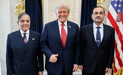 关键时刻，还是巴基斯坦当地时间4月20日，巴基斯坦陆军元帅穆尼尔和美国总统