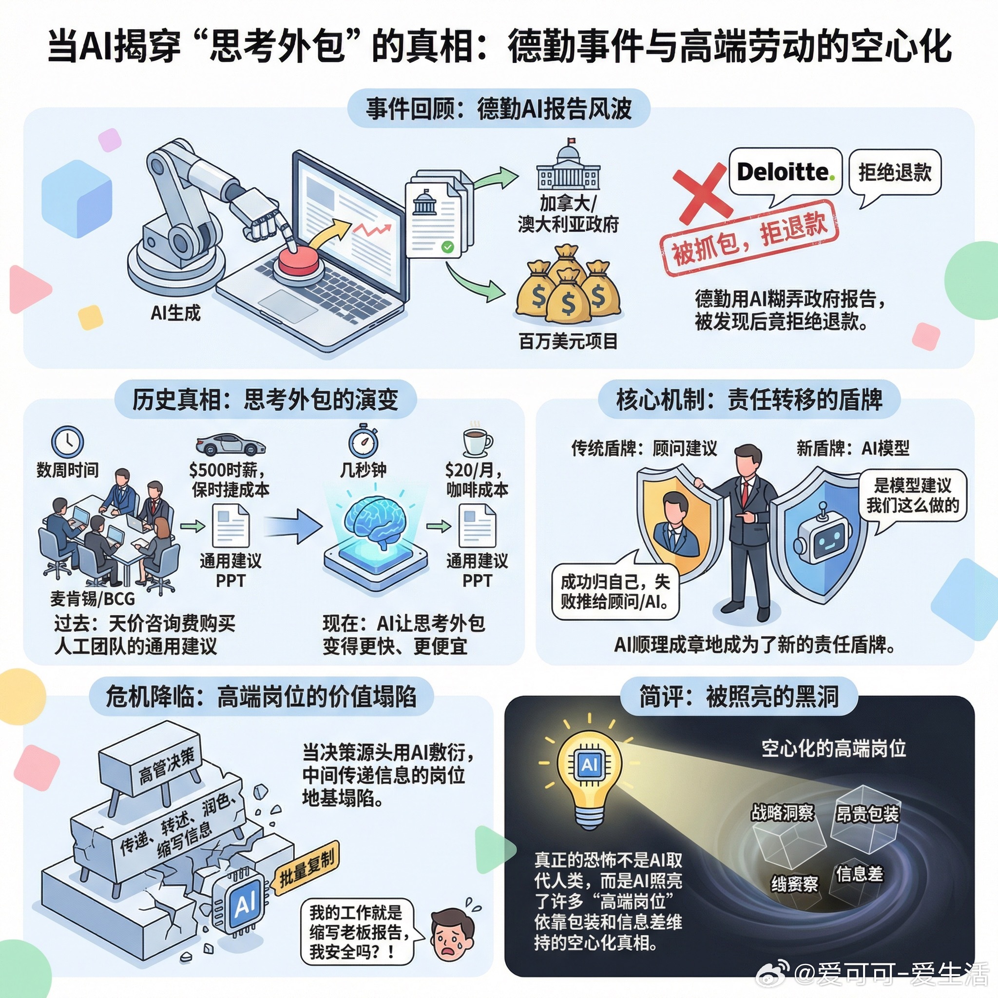 【当德勤用AI糊弄政府被抓包，一个关于“外包思考”的真相藏不住了】快速导读：别再