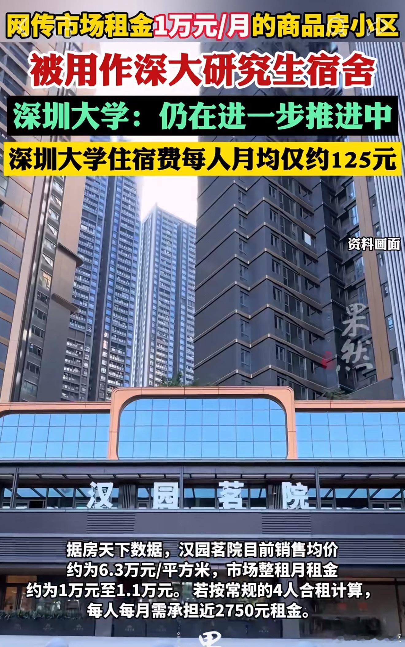 高校拟租套均800万豪宅当学生宿舍听说很多商品房业主不同意，还不一定落地。原因可