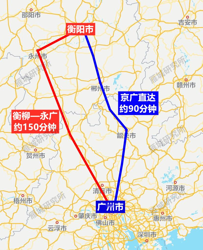经常衡阳往返广东的朋友，以后咱们南下粤港澳大湾区，不再只有京广高铁一条通道了。等到永清广高铁建成通车