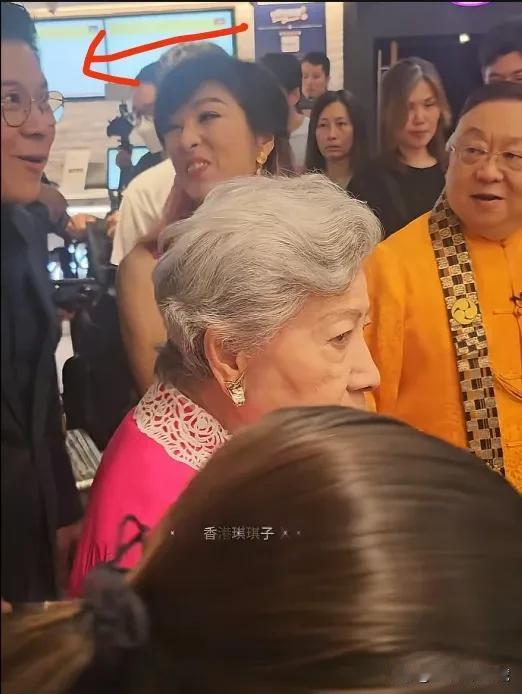 69岁的女神米雪手牵90岁高龄的老戏骨罗兰出席慈善活动，身后惊现郭晶晶老公霍启刚