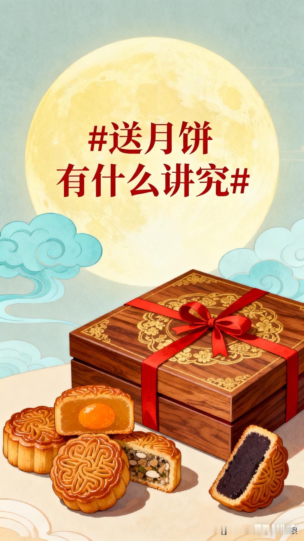 中秋送月饼看着简单，其实藏着不少门道，送错了反而尴尬。首先得赶早，节前三四