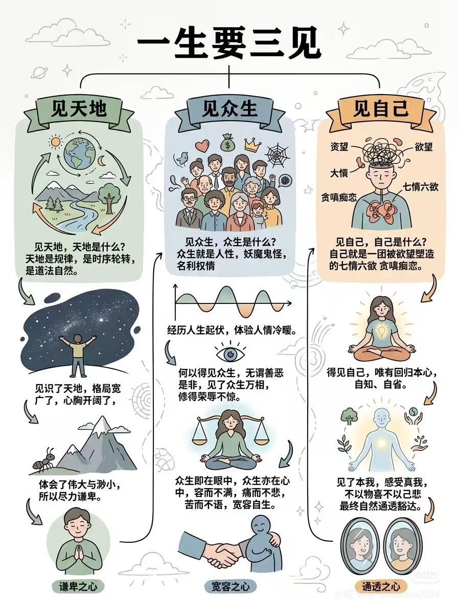 炒股一辈子，终究要悟透「人生三见」📈炒股最高境界，从来不是技术，而是修行