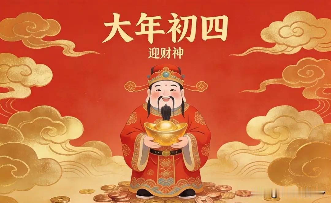 “初四5不吃，财神不进门”，大年初四“接财神”，吃啥有讲究。大年初四是“接