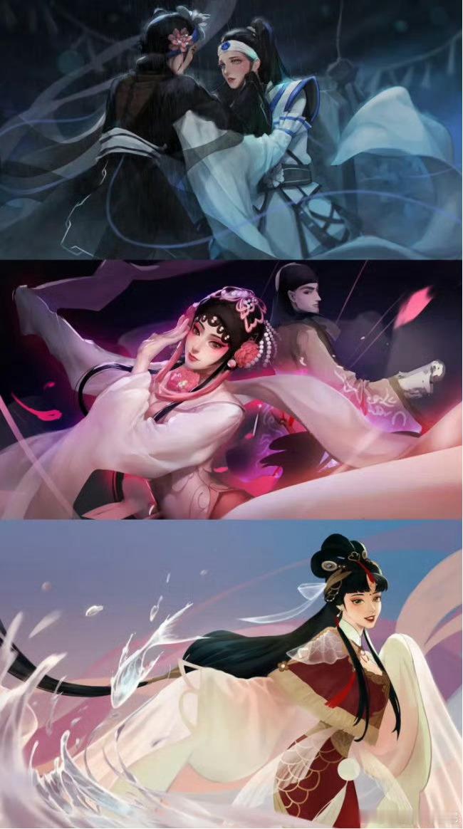 上周看见王者和川美一起办展的消息让我突然想起来几年前王者和国美共创了越剧主题皮肤