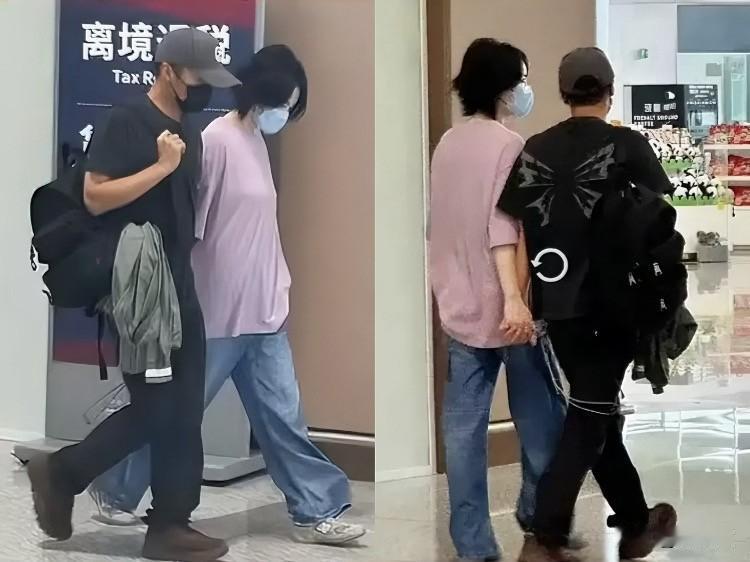 百岁爱情，需要在机场“验货”吗？6月29日的机场流出的照片里，谢霆锋与王菲终于