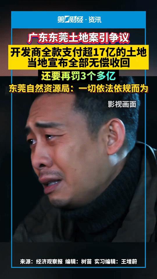 17亿全款拿地却被无偿收回还罚款3亿？东莞这起土地案，看完让人唏嘘“全款付