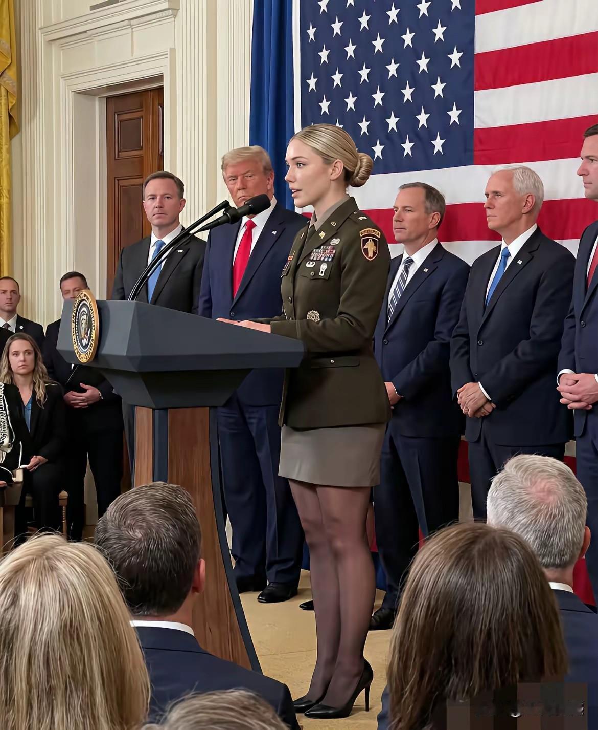 这个女子身材笔直，漂漂亮亮，亭亭玉立，大大方方，这颜值，这气质，这气场，都是可圈