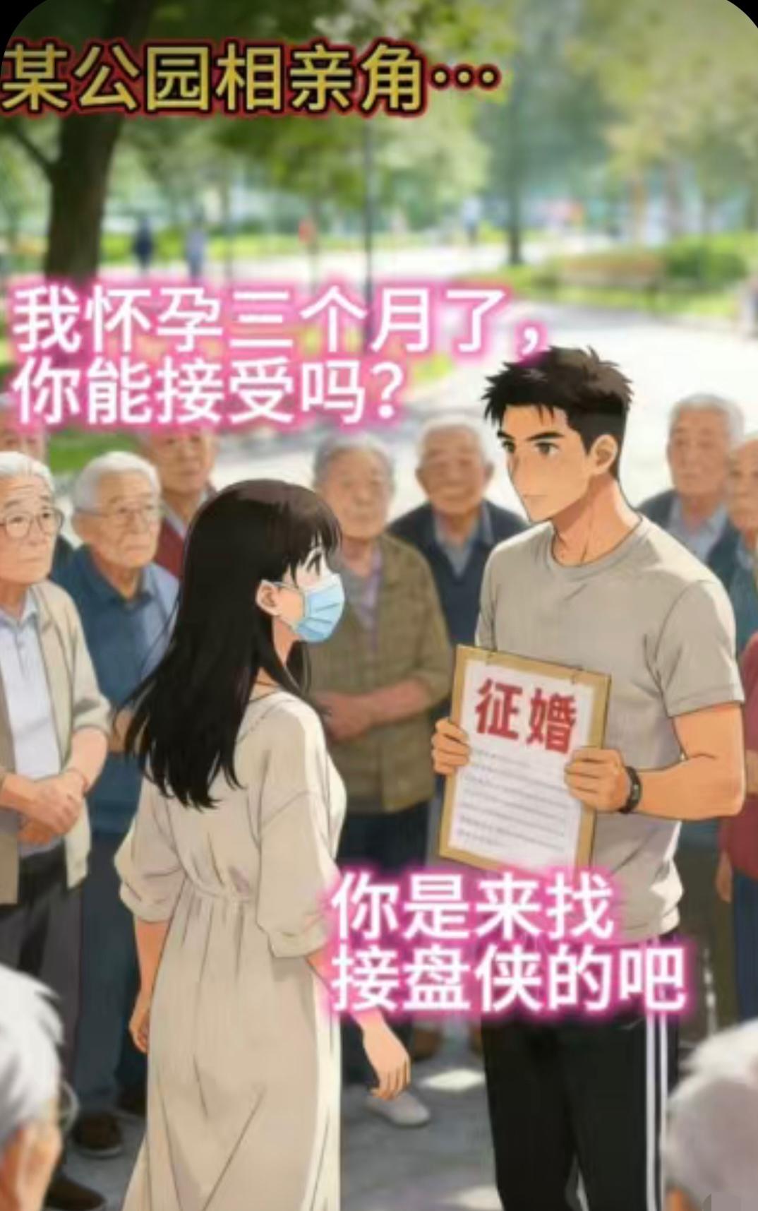 “相亲，我怀孕三个月，你能接受么”[吃瓜][吃瓜]