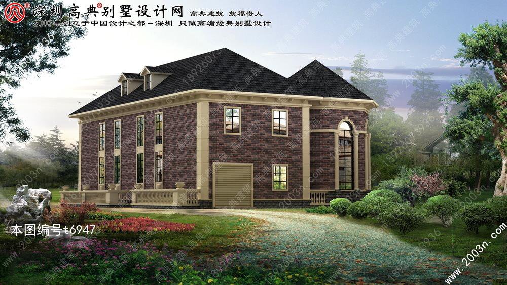 四间两层楼房设计自建别墅设计图首层283平方米 四间两层楼房设计自建别墅设计图首层283平方米