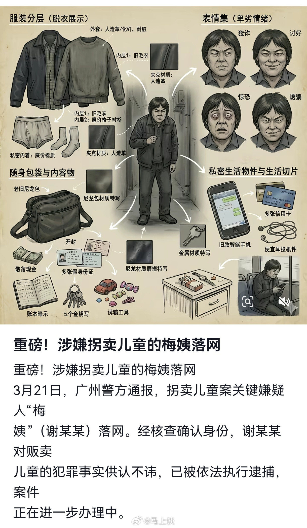 梅姨被抓，终结了之前3个传言:她不存在，她是男的，她是余华英…当然现在又有人说她