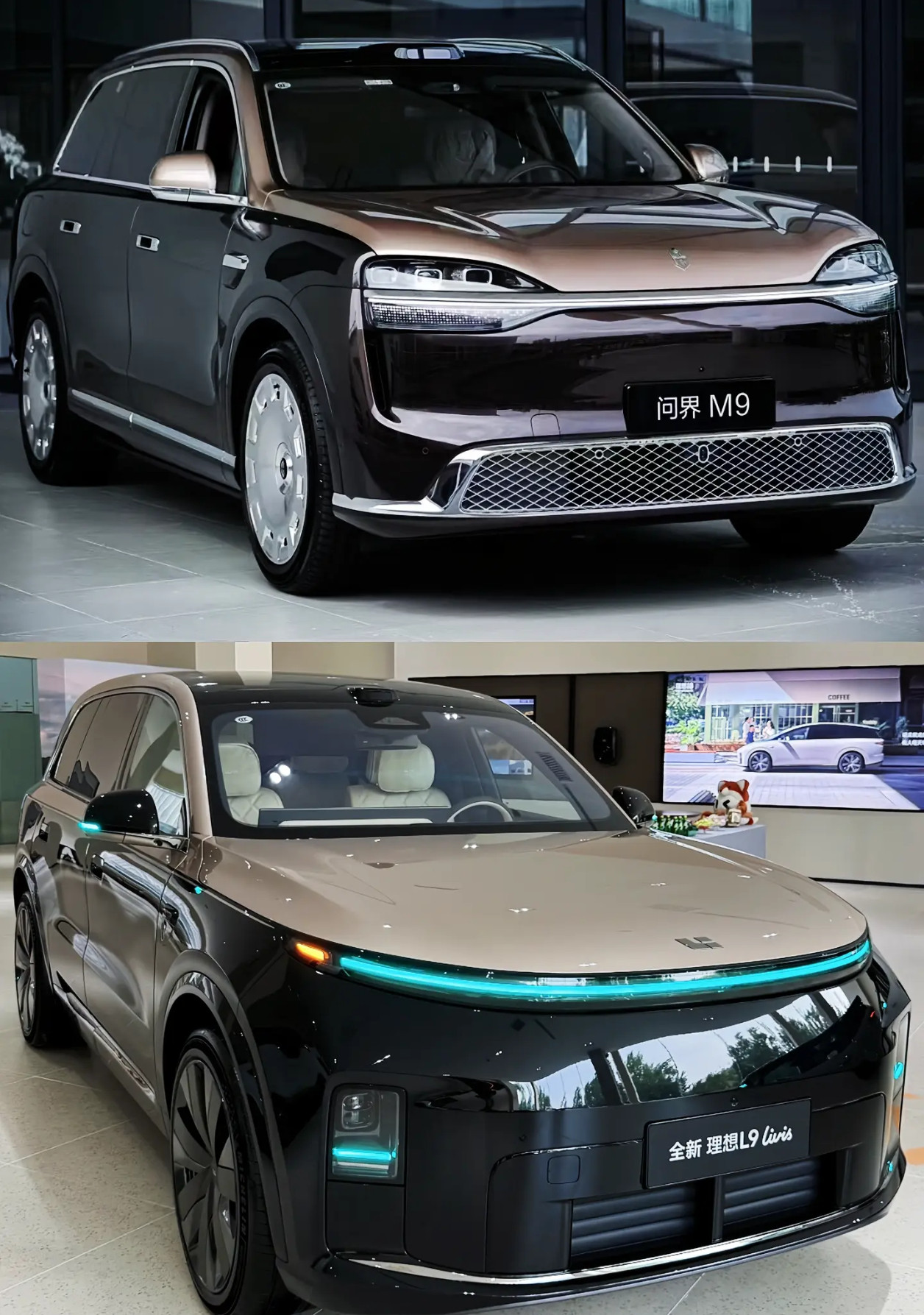 问界M9pk理想L9，哪个前脸更好看？
