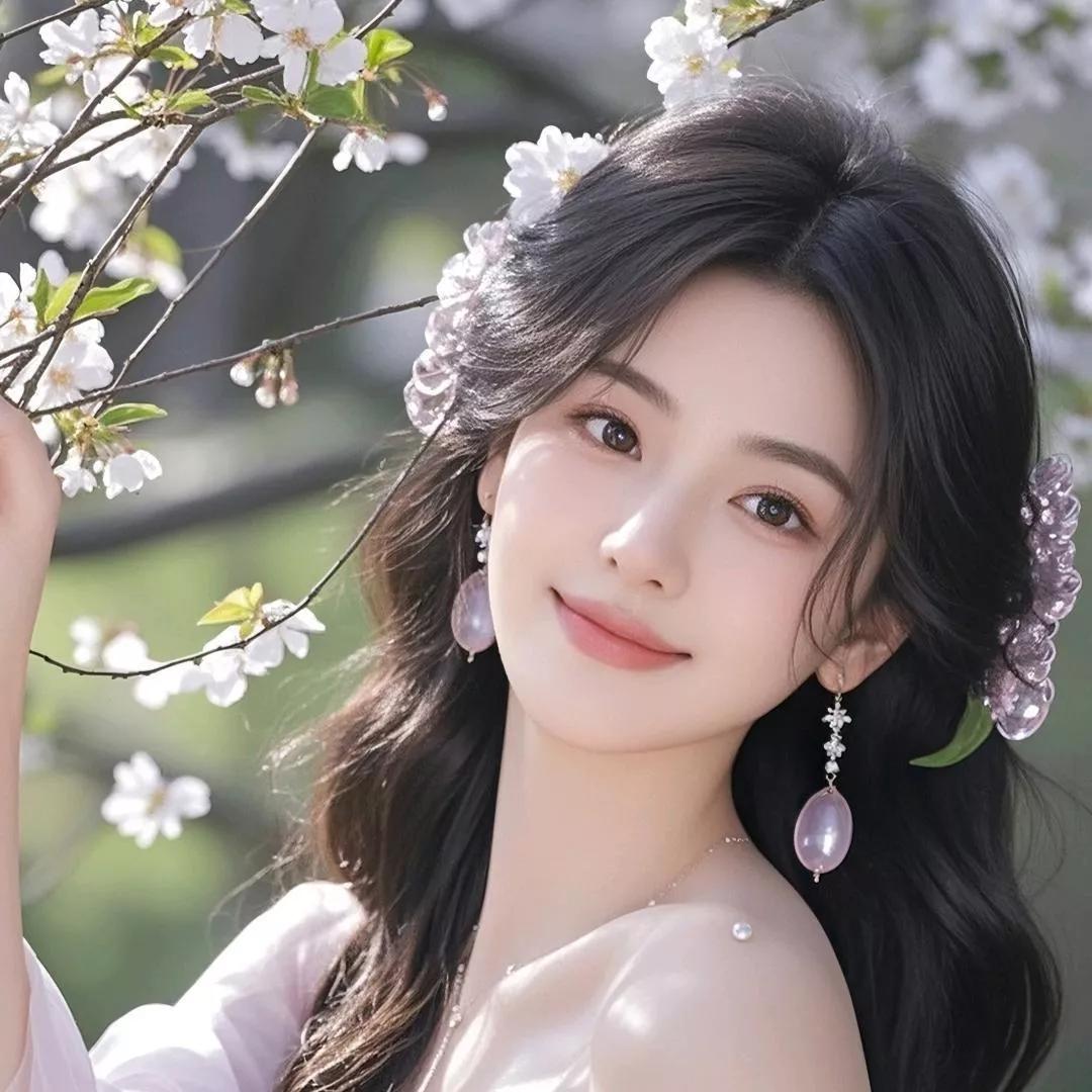 樱花树下的小仙女🌸✨樱花氛围感照片樱花美照唯美樱花瞬间樱花少女照公园里