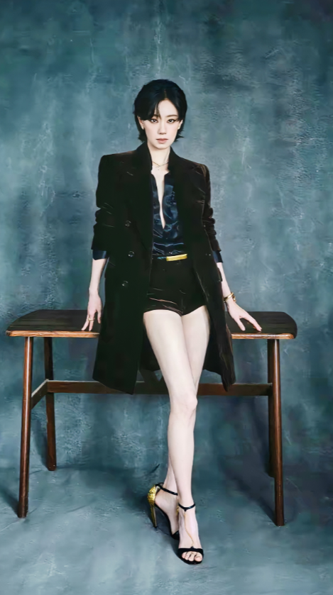 张小斐，170cm，原来是长腿美女，配上那双精致的脚，太完美了，就连那双鞋都显的