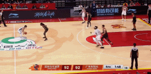 没想到广东队第四节的关键先生，竟然是张皓嘉，连进两记三分帮助广东队赢下比赛！