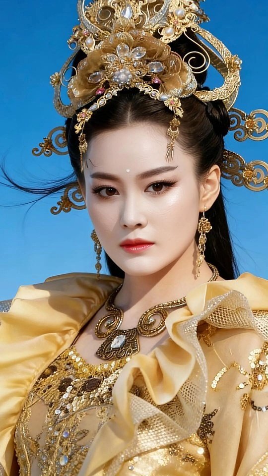 张馨予妲己妆张馨予这款妲己妆直接封神！浓艳眉眼勾勒出极致魅惑，眼波流转自带勾人风