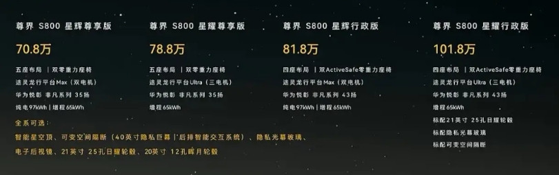 索然无味了，尊界S800只卖70万......突然觉得是不是该感谢雷军的小米S