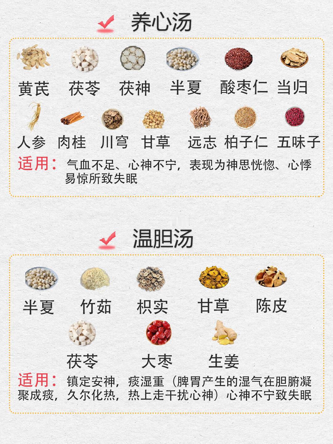 中医治疗失眠的经典方剂1，酸枣仁汤：由酸枣仁、甘草、知母、茯苓、川芎等组成，具有