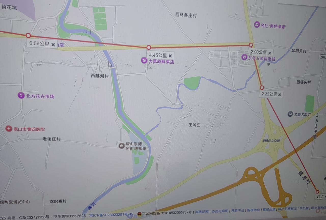 唐山地铁3号线自制规划图线路名称：唐山地铁3号线起止点：朱庄子-唐山北站站