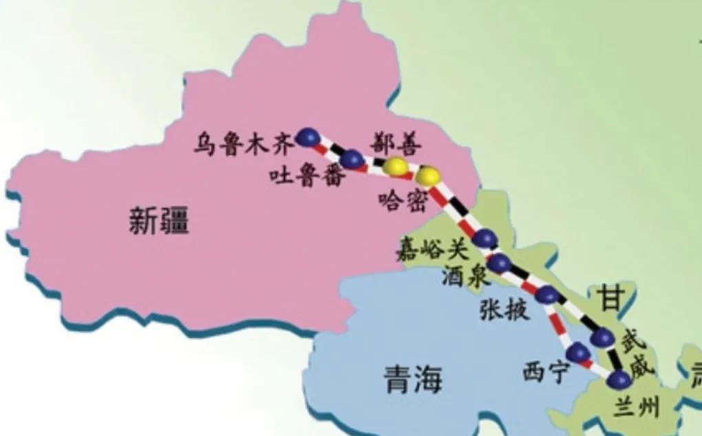 兰新高铁8年停运6次，命运多坎坷，屡遭停运。兰新高铁最大的失误就是不沿着河西走廊
