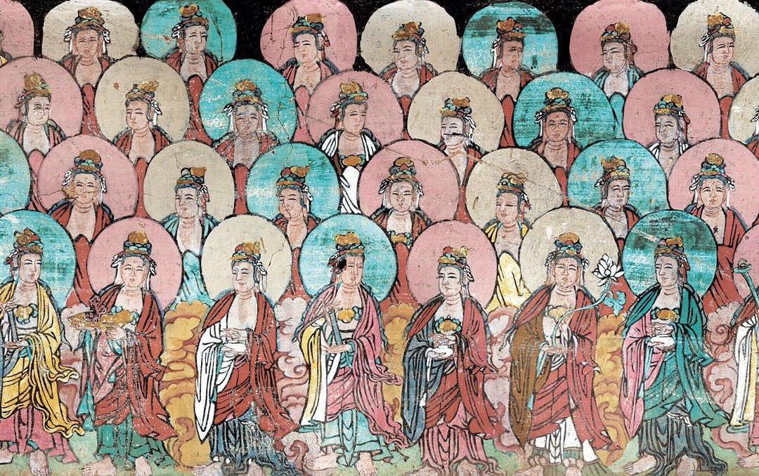 五台山佛光寺壁画|《诸菩萨众》